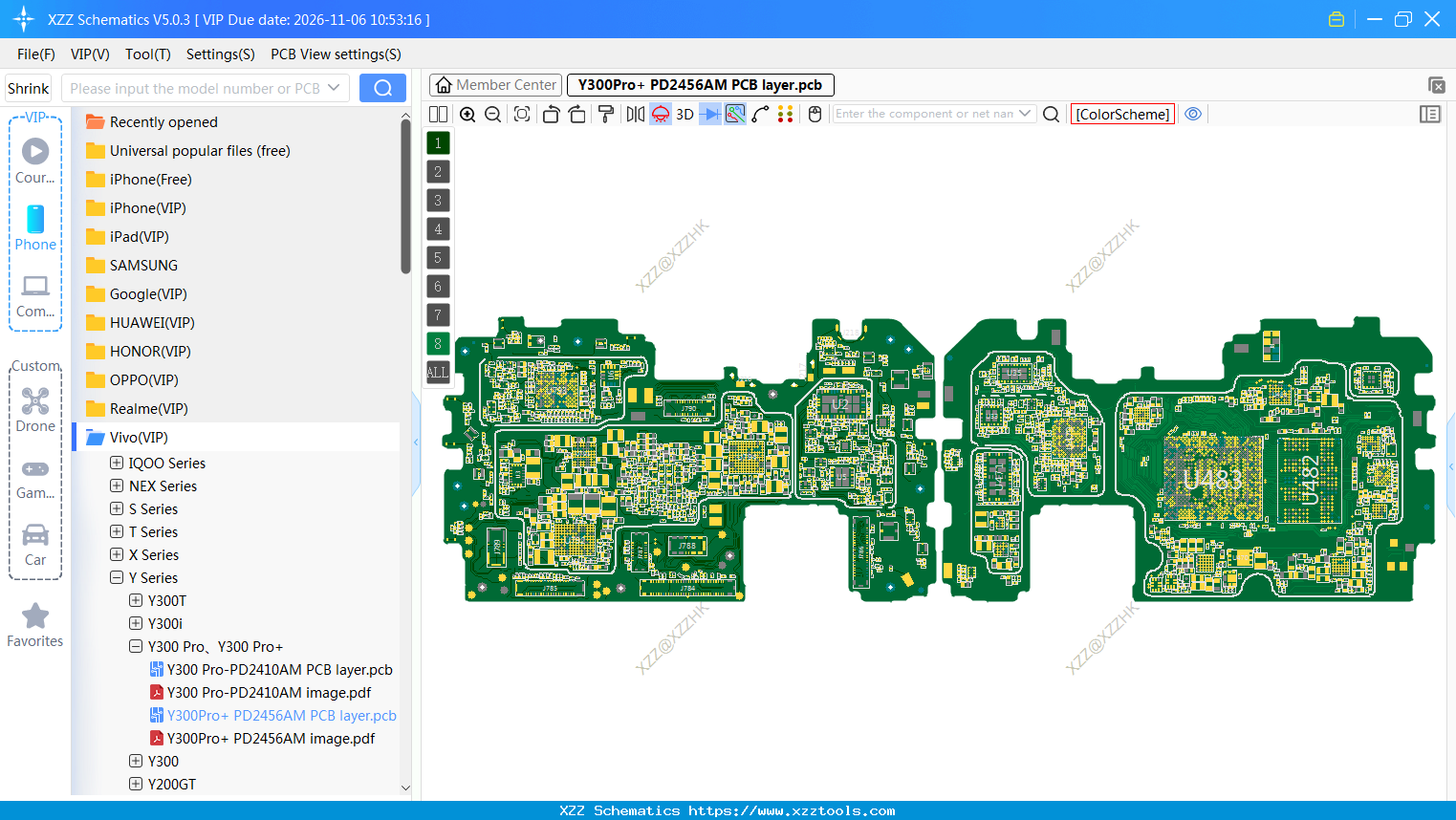 Y300Pro+ PD2456AM PCB Layer